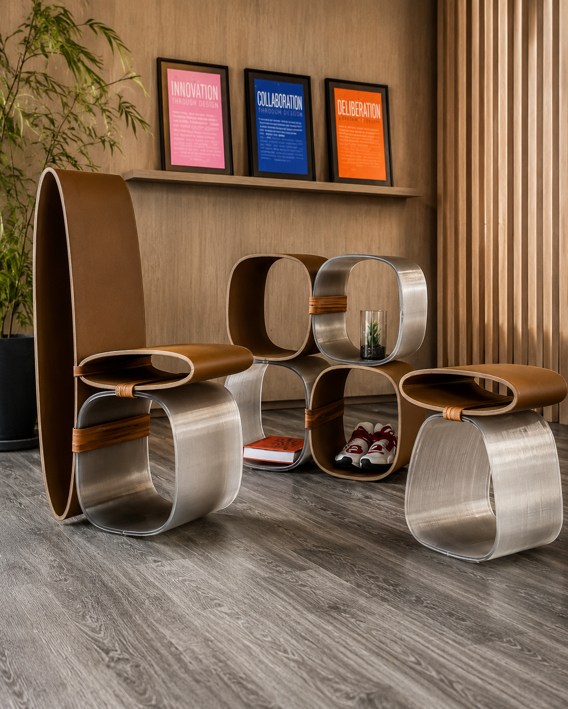 3D printed modular furniture interior design