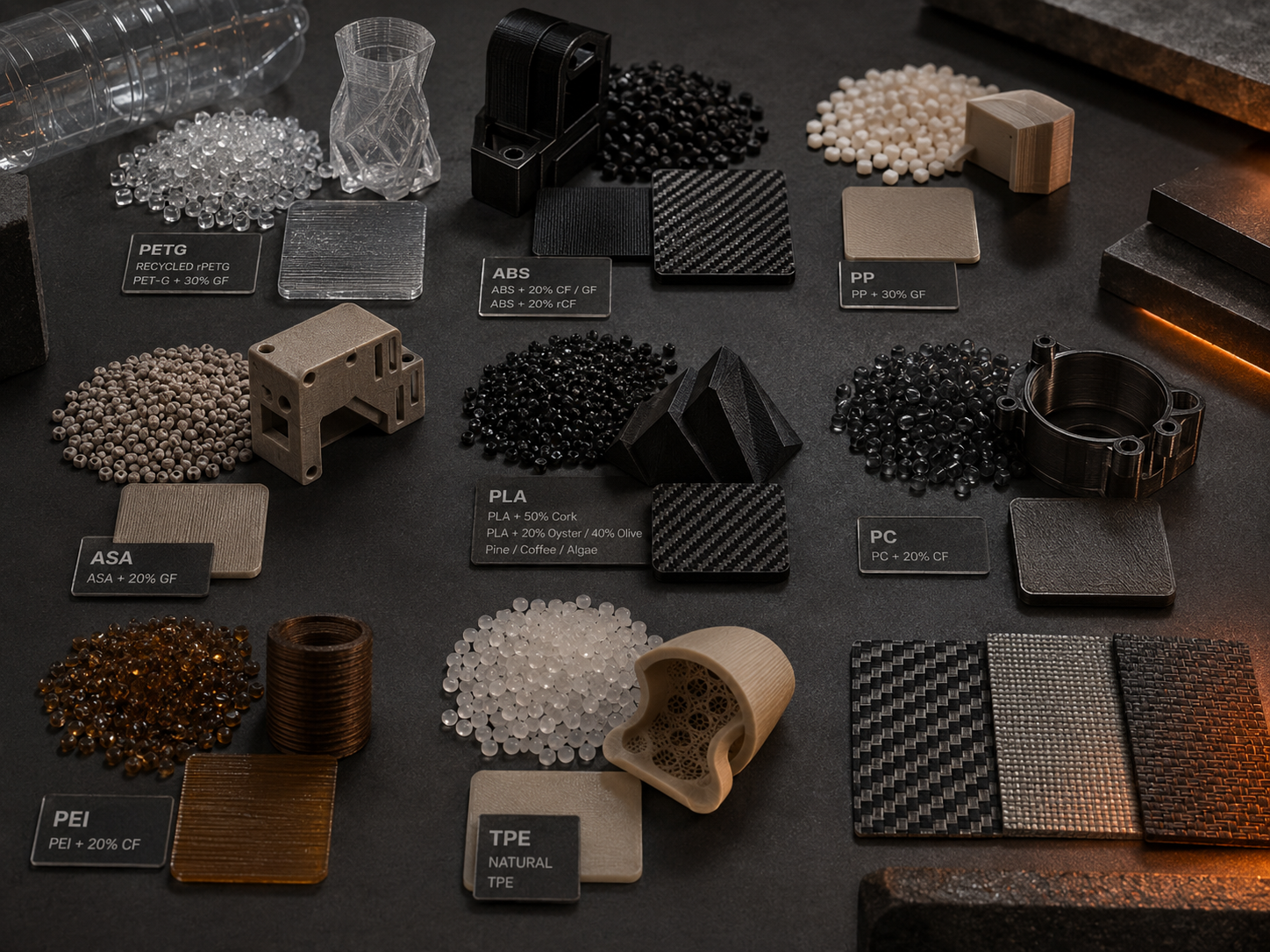 3D printing materials photography